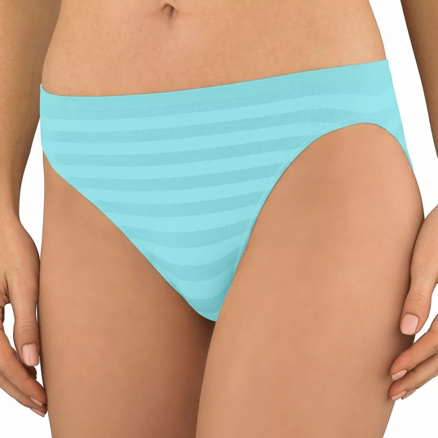 Underwear * | Women'S Jockey Comfies Matte & Shine Seamless Hi-Cut Panty 1306