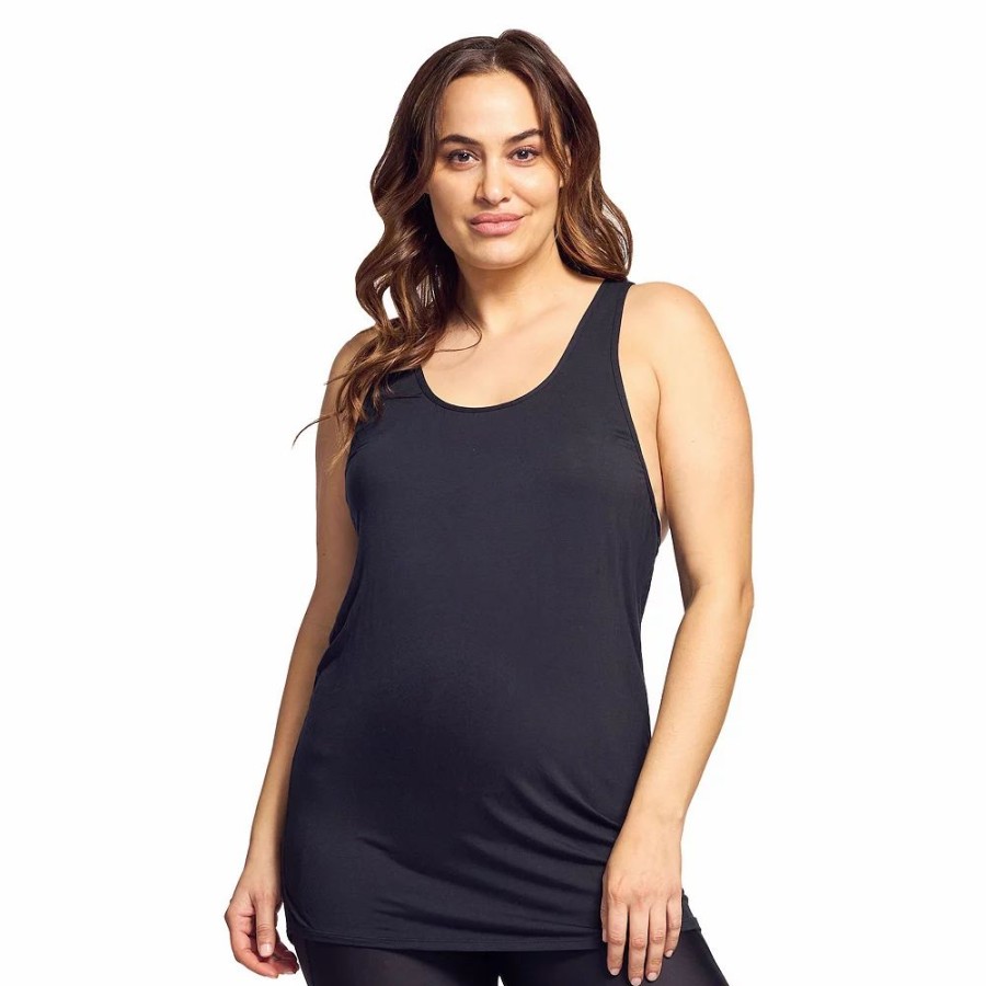 Swimsuits * | Plus Size Mazu Swim Ultra Soft Racerback Cover Up Tank