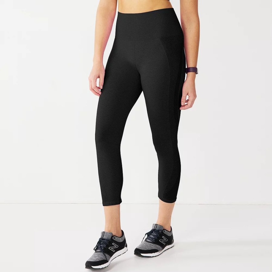 Bottoms * | Women'S Tek Gear Seamless Capri Leggings