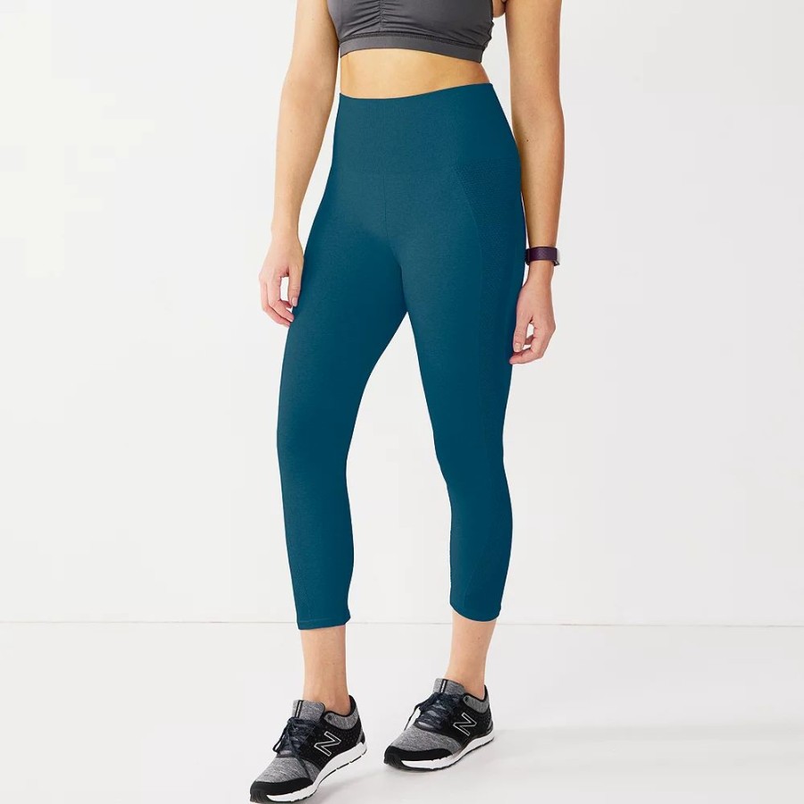 Bottoms * | Women'S Tek Gear Seamless Capri Leggings