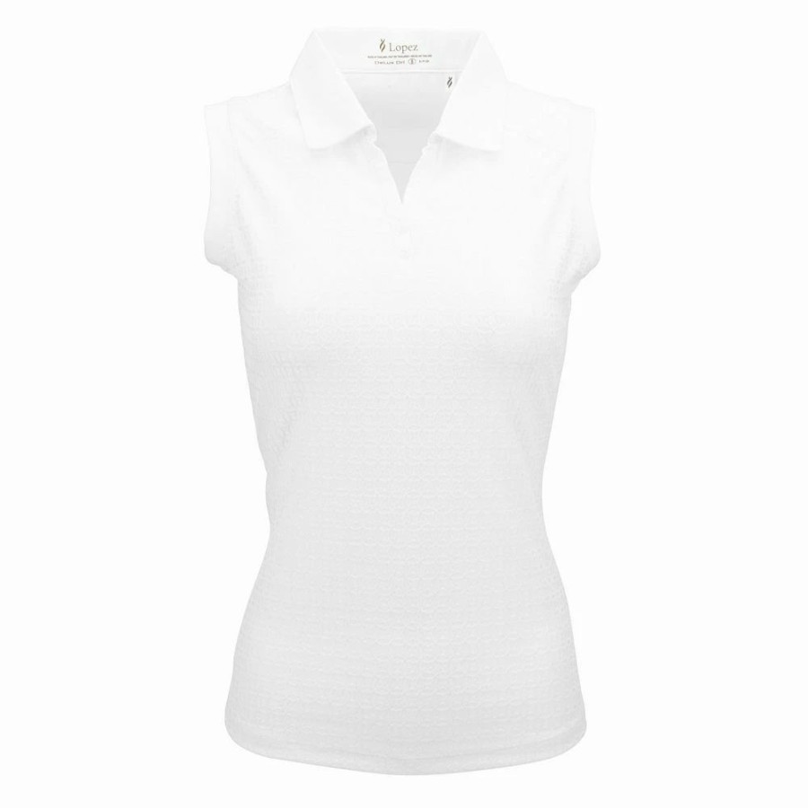 Tops * | Women'S Nancy Lopez Journey Sleeveless Polo