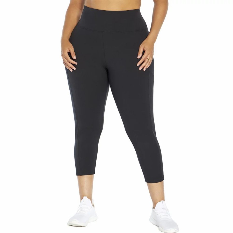 Bottoms * | Plus Size Marika Drew High-Waisted Mid-Calf Leggings