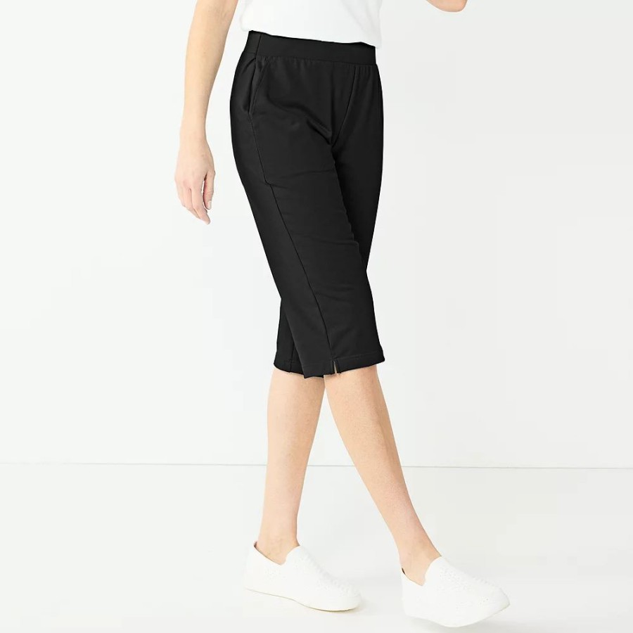 Bottoms * | Women'S Croft & Barrow French Terry Skimmer Pants