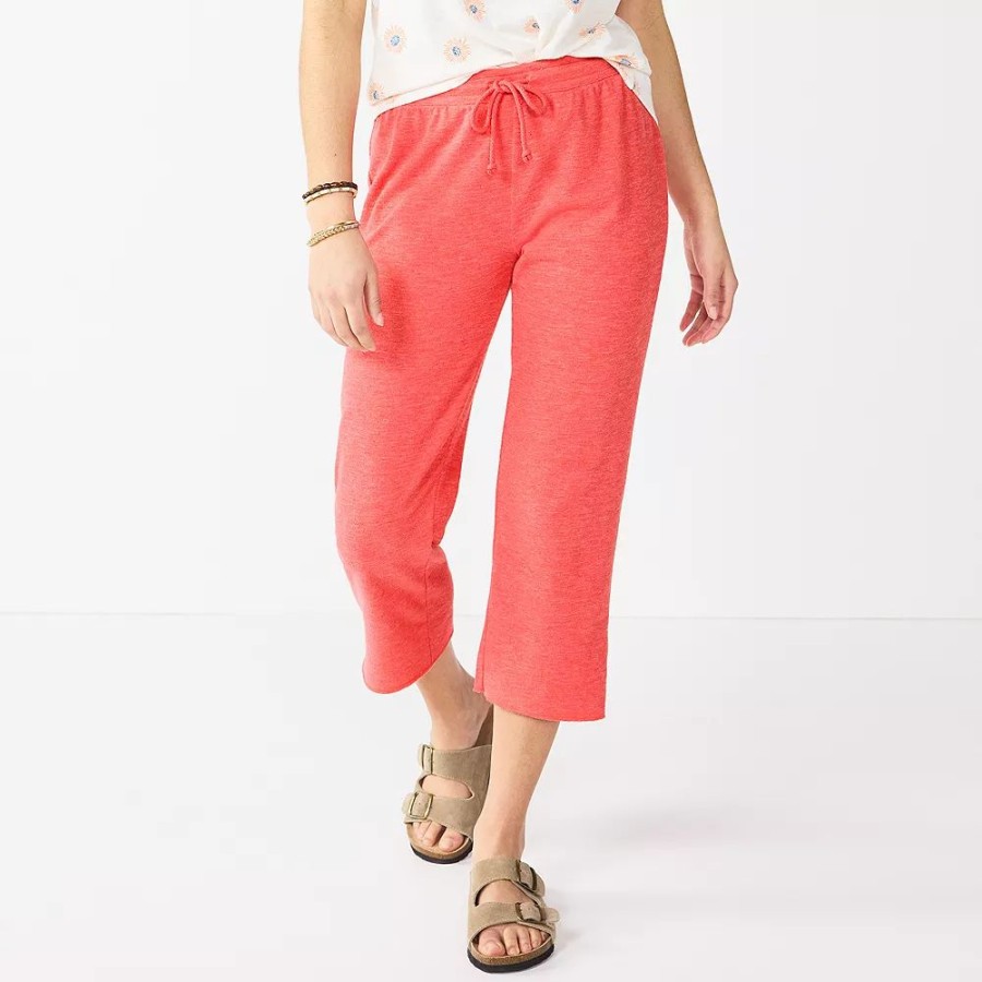 Bottoms * | Women'S Sonoma Goods For Life Cropped Lightweight Lounge Pants