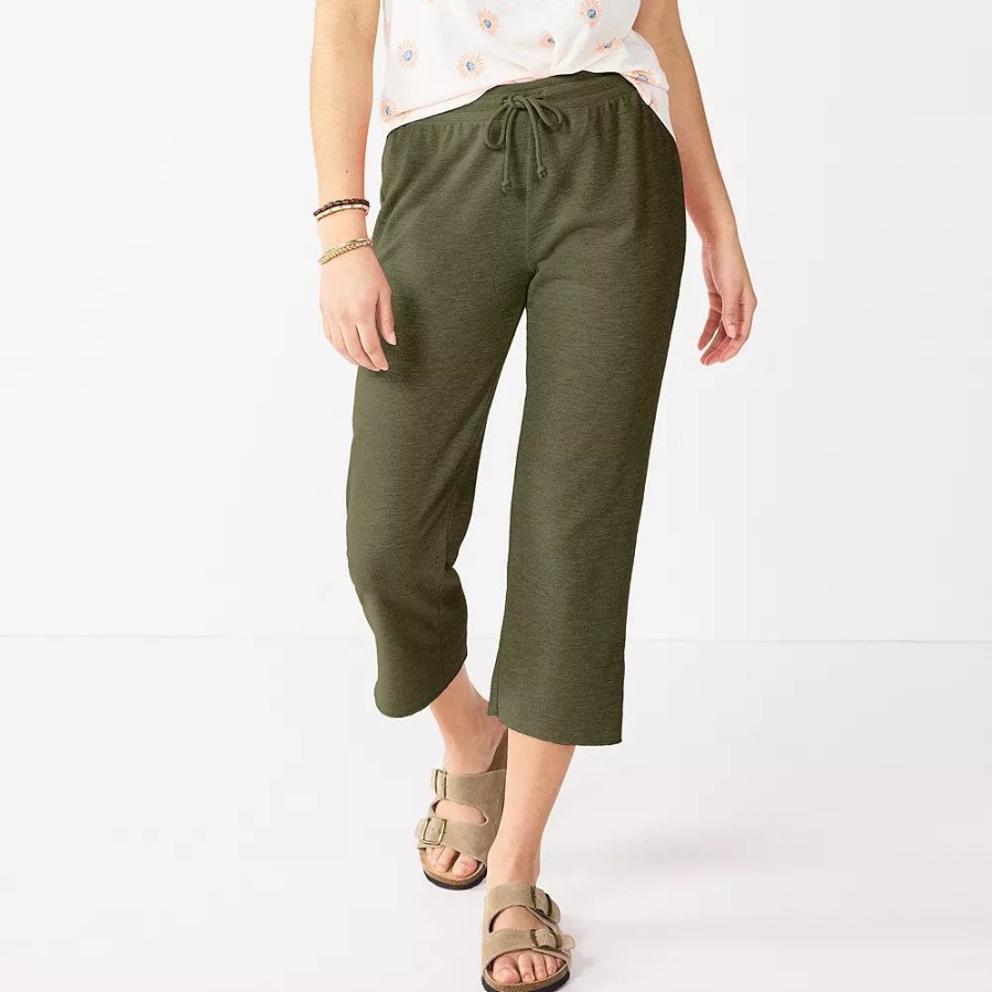 Bottoms * | Women'S Sonoma Goods For Life Cropped Lightweight Lounge Pants