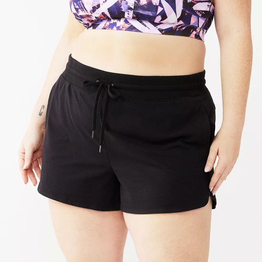 Bottoms * | Plus Size Tek Gear Essential Drawstring Shorts