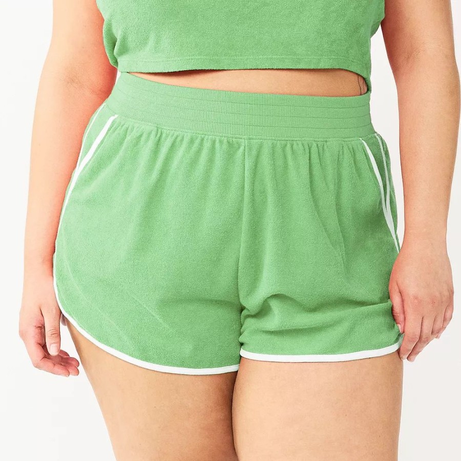 Bottoms * | Juniors' Plus Size So Towel Terry Dolphin Shorts