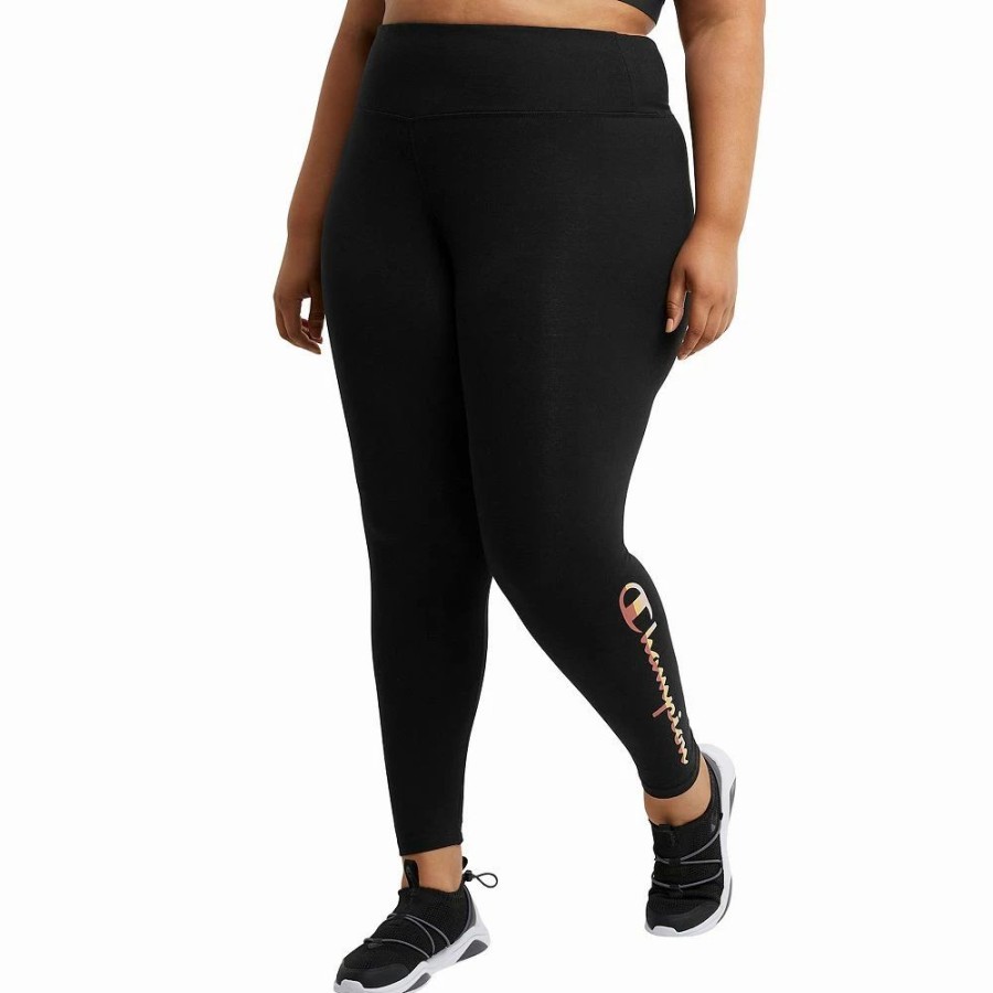 Bottoms * | Plus Size Champion Authentic High-Waisted 7/8 Leggings