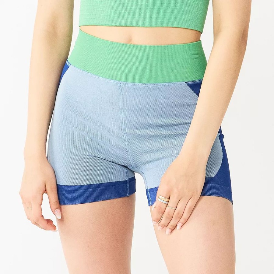 Bottoms * | Juniors' So Seamless Colorblocked Bike Shortie