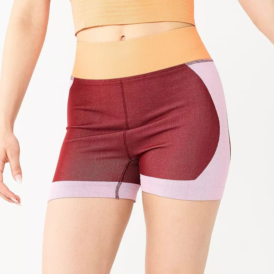 Bottoms * | Juniors' So Seamless Colorblocked Bike Shortie