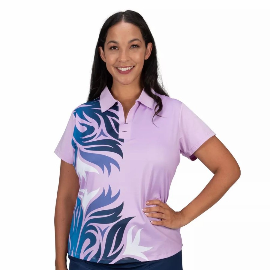 Tops * | Plus Size Nancy Lopez Trinity Short Sleeve Golf Polo