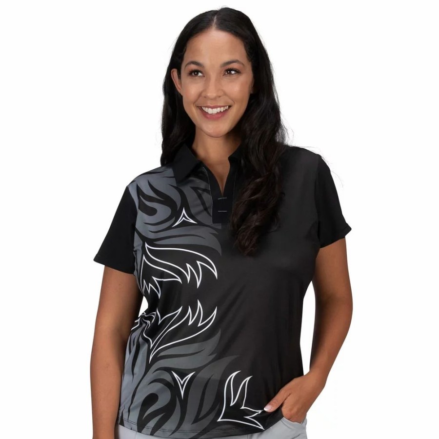 Tops * | Plus Size Nancy Lopez Trinity Short Sleeve Golf Polo