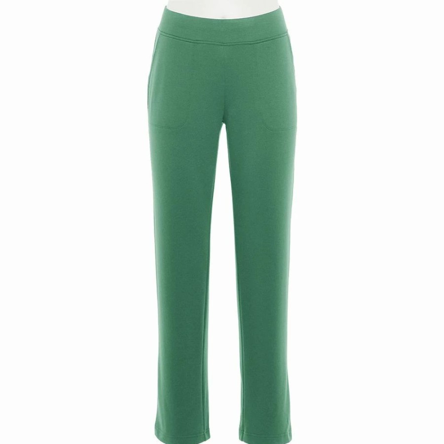 Bottoms * | Petite Croft & Barrow Easy Knit Straight-Leg Pants