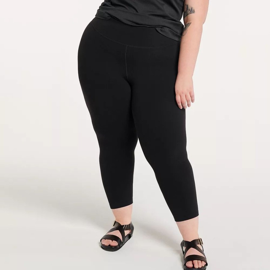 Bottoms * | Plus Size Flx Affirmation High-Waisted Capri Leggings