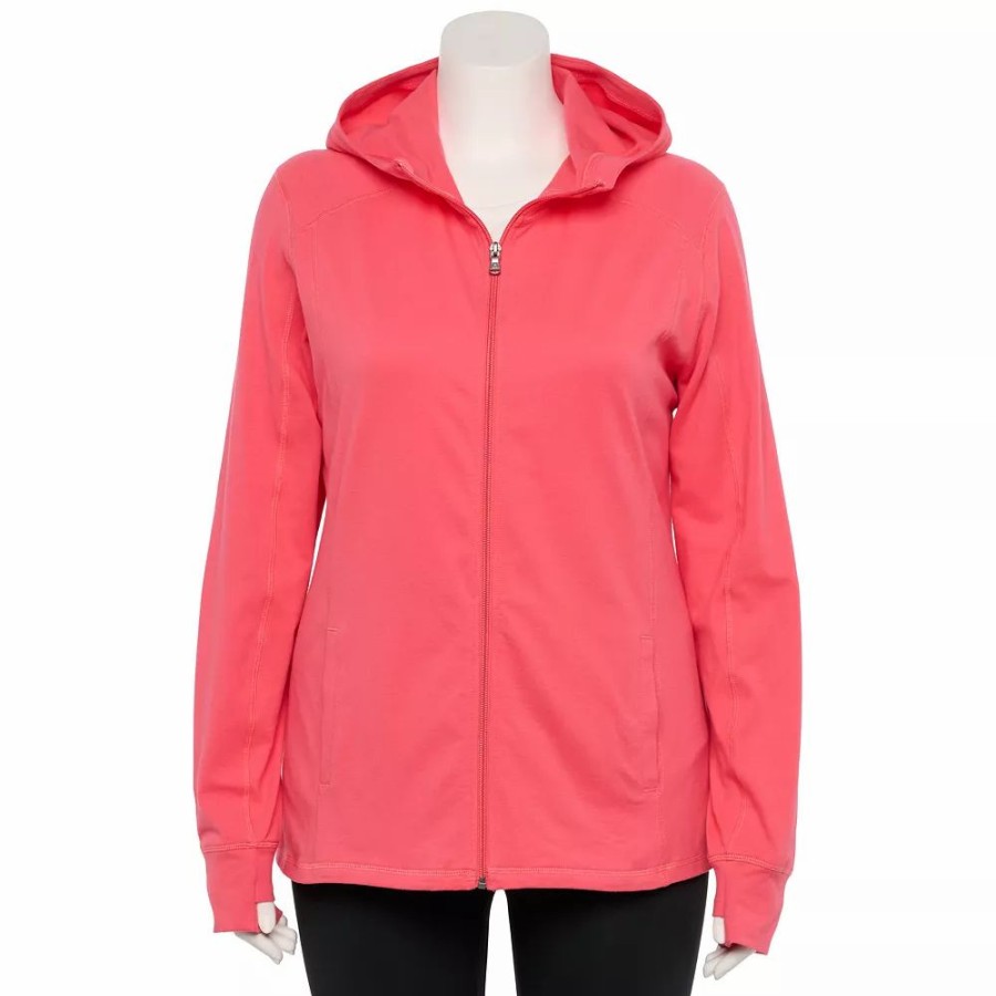 Outerwear * | Plus Size Tek Gear Essential Hooded Jacket