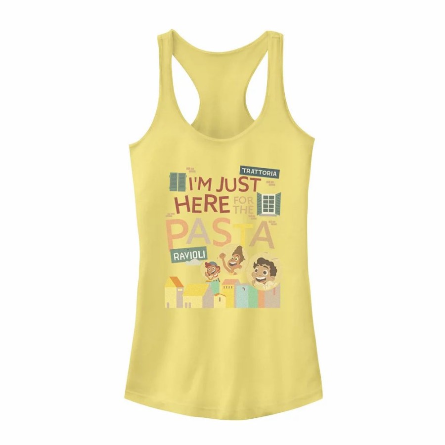 Tops * | Disney / Pixar Luca Juniors' Here For The Pasta Graphic Tank