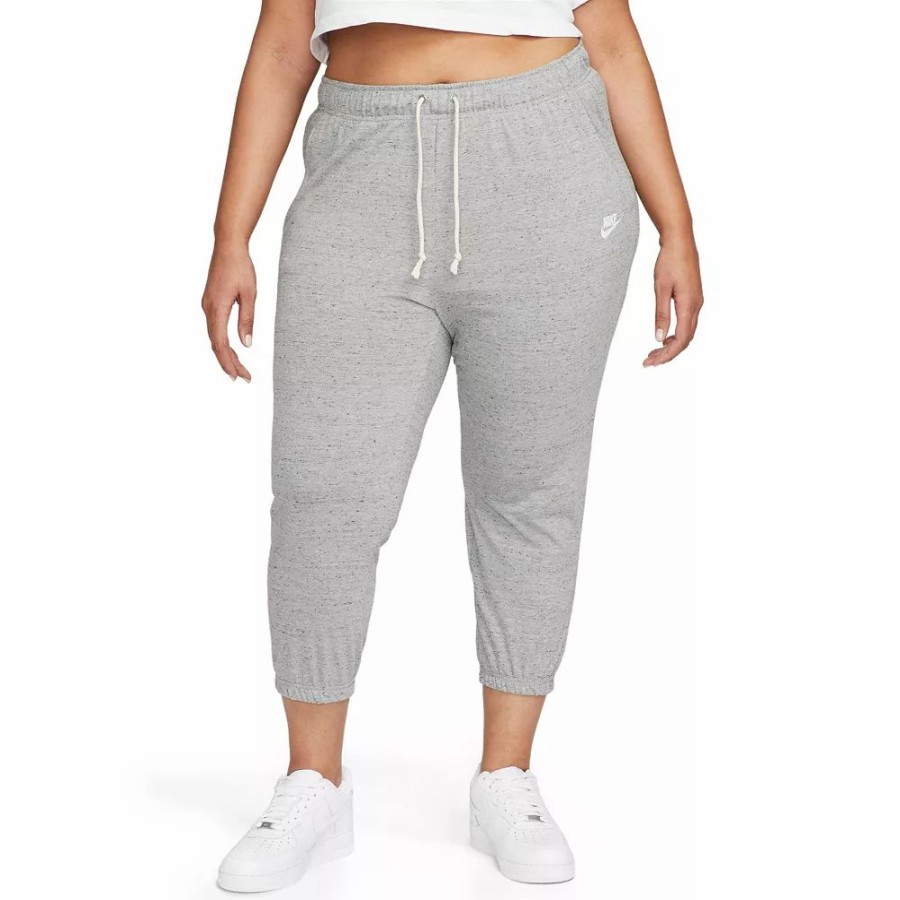 Bottoms * | Plus Size Nike Sportswear Gym Vintage Capris