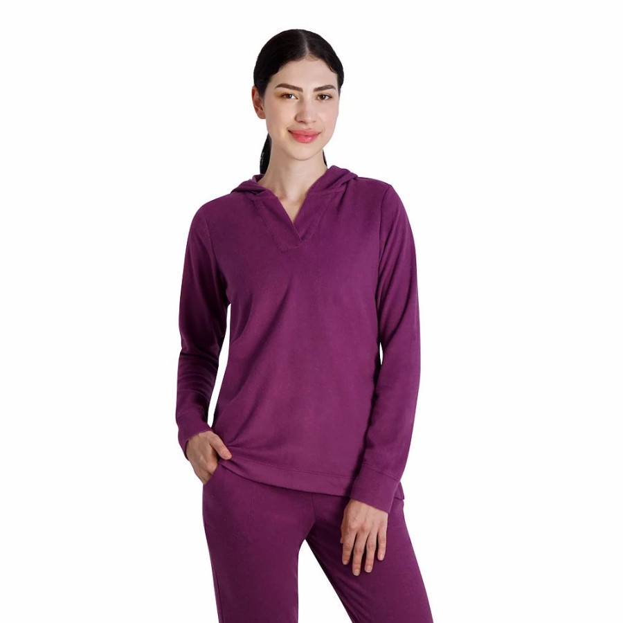 Tops * | Women'S Gaiam Asana Fleece Hoodie