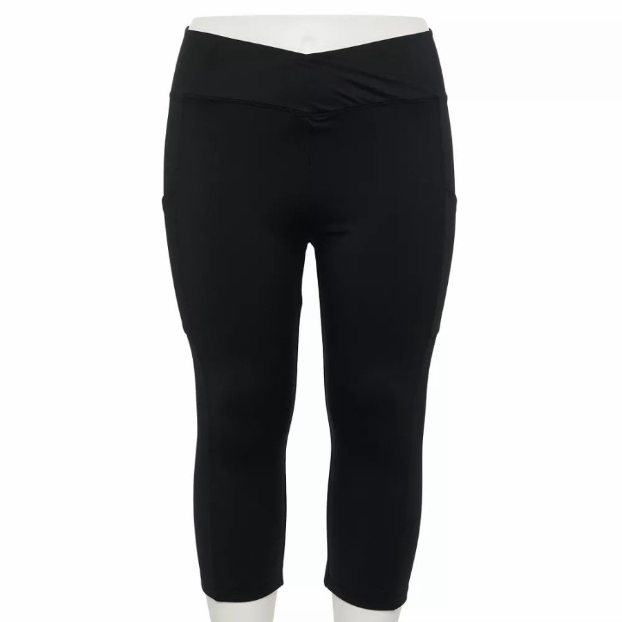 Bottoms * | Plus Size Sonoma Goods For Life Crossover Waist Crop Leggings