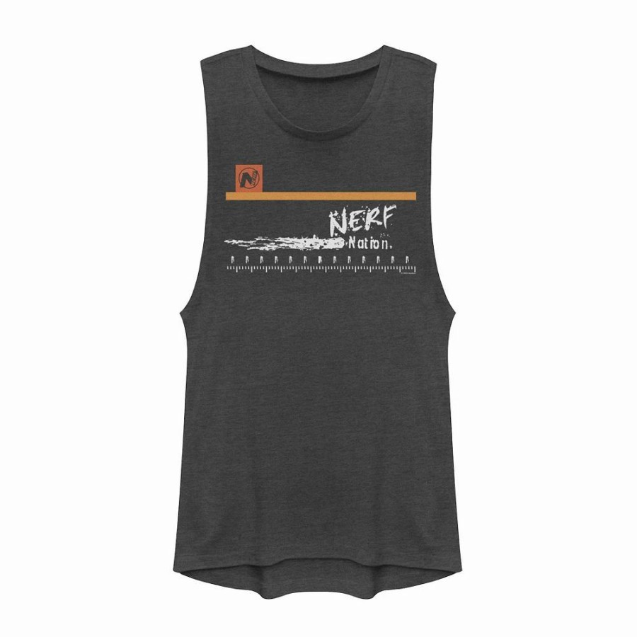 Tops * | Juniors' "Nerf Nation" Tag Muscle Tank Top