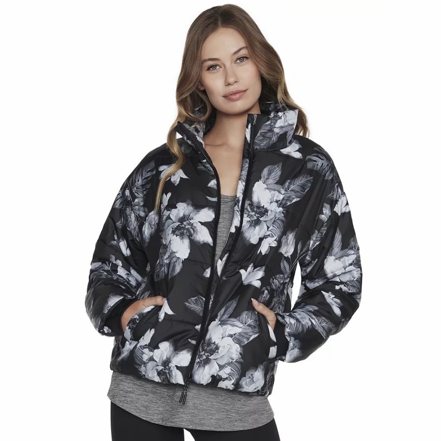 Outerwear * | Women'S Skechers Gowalk Goshield Magnolia Dreams Jacket