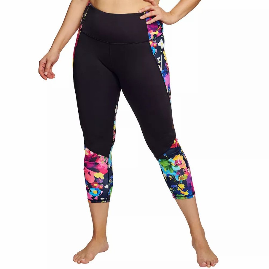 Swimsuits * | Plus Size Mazu Swim High-Rise Slimming Swim Capri Leggings