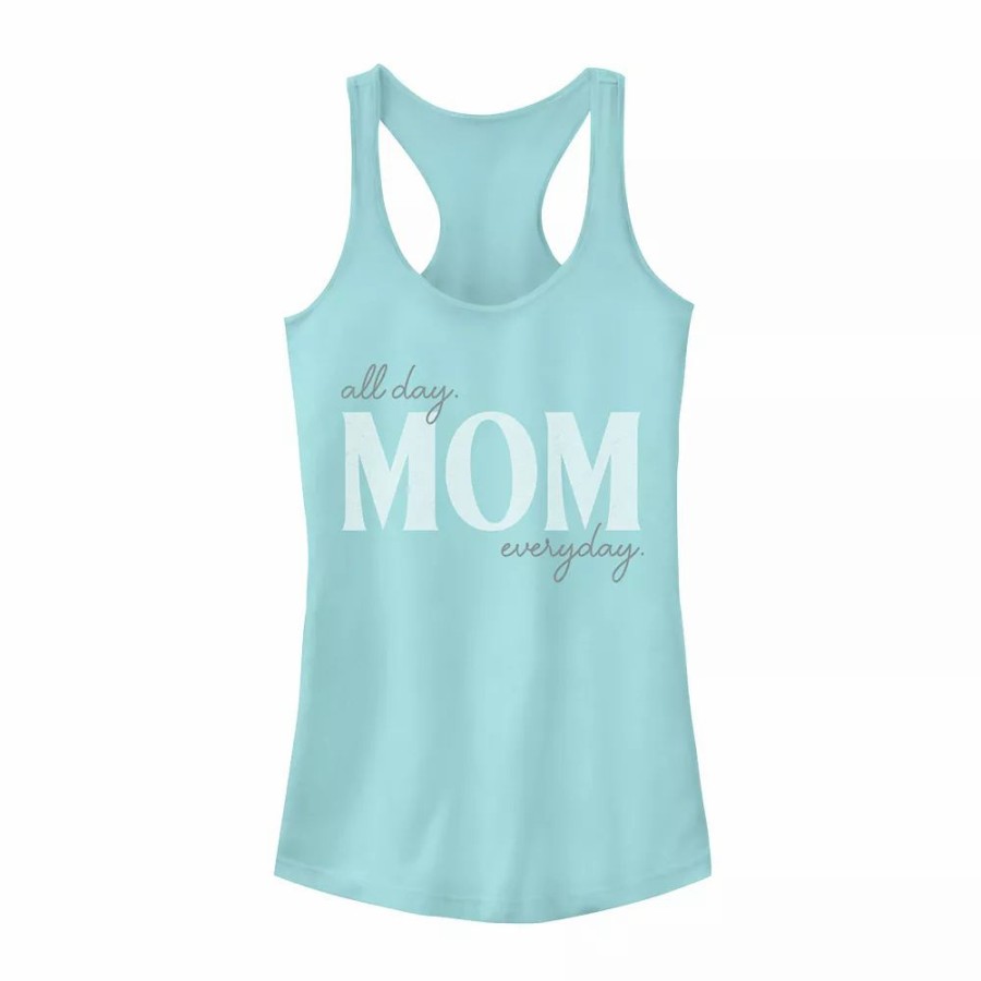 Tops * | Juniors' "Mom All Day Everyday" Faded Graphic Tank