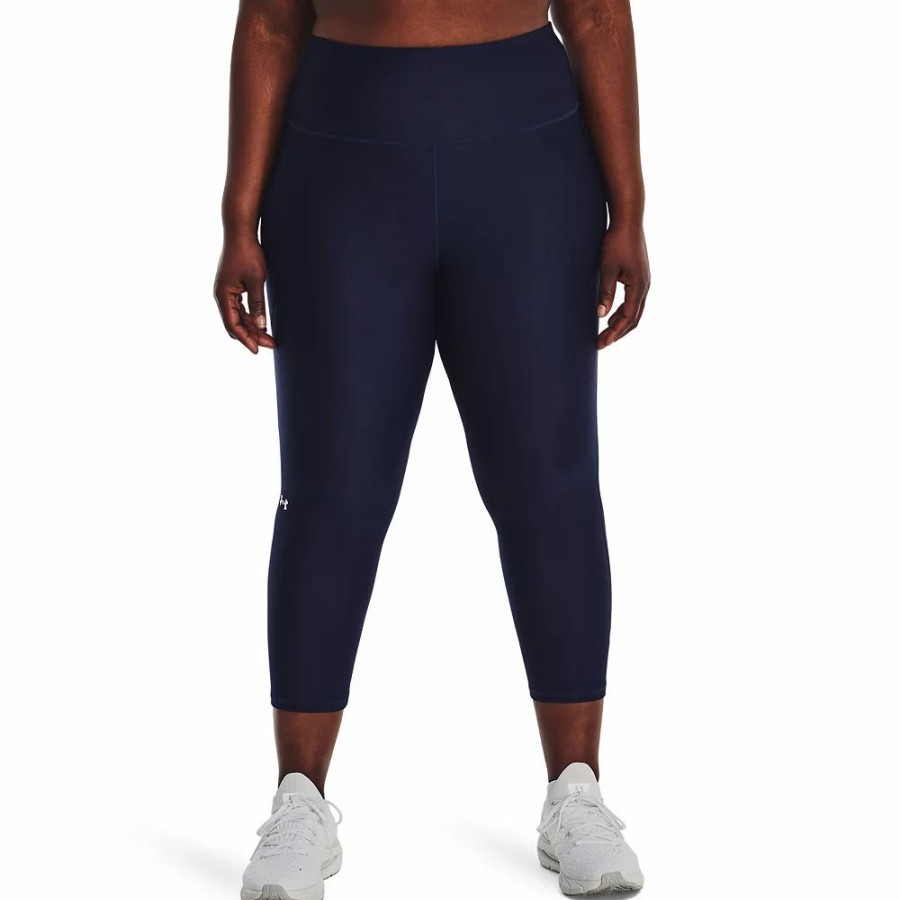 Bottoms * | Plus Size Under Armour Heatgear High-Waisted Capri Leggings