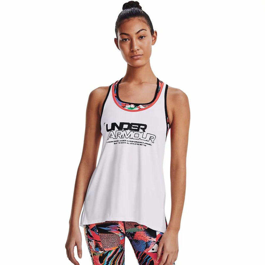 Tops * | Women'S Under Armour Knockout Colorblock Graphic Tank