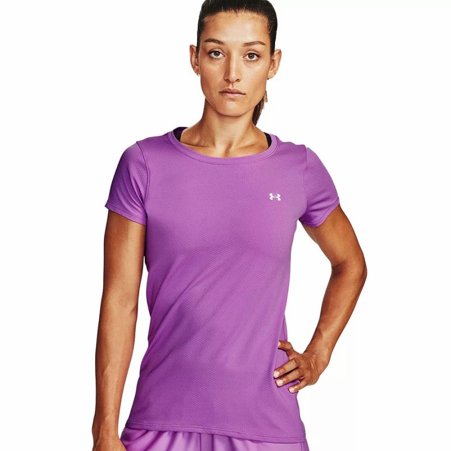 Tops * | Women'S Under Armour Heatgear Crewneck Tee