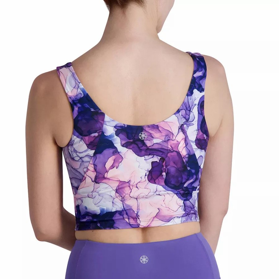 Underwear * | Gaiam Flow Olivia Print Medium-Impact Longline Sports Bra