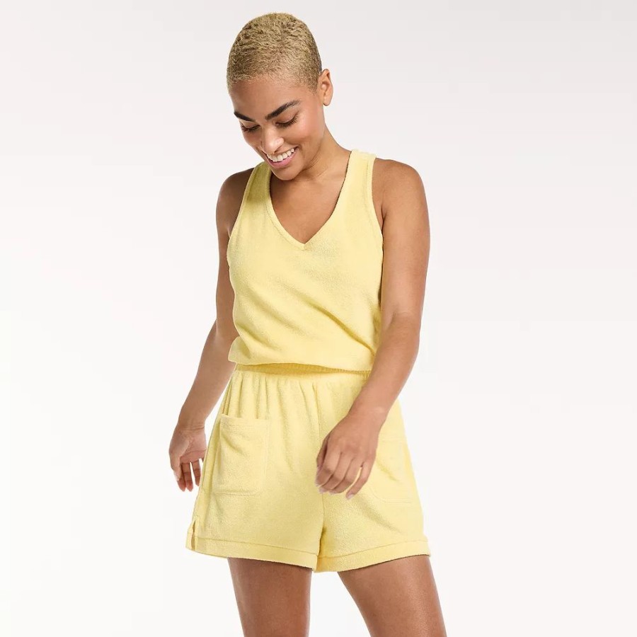 Dresses * | Women'S Flx Terry Cloth Romper