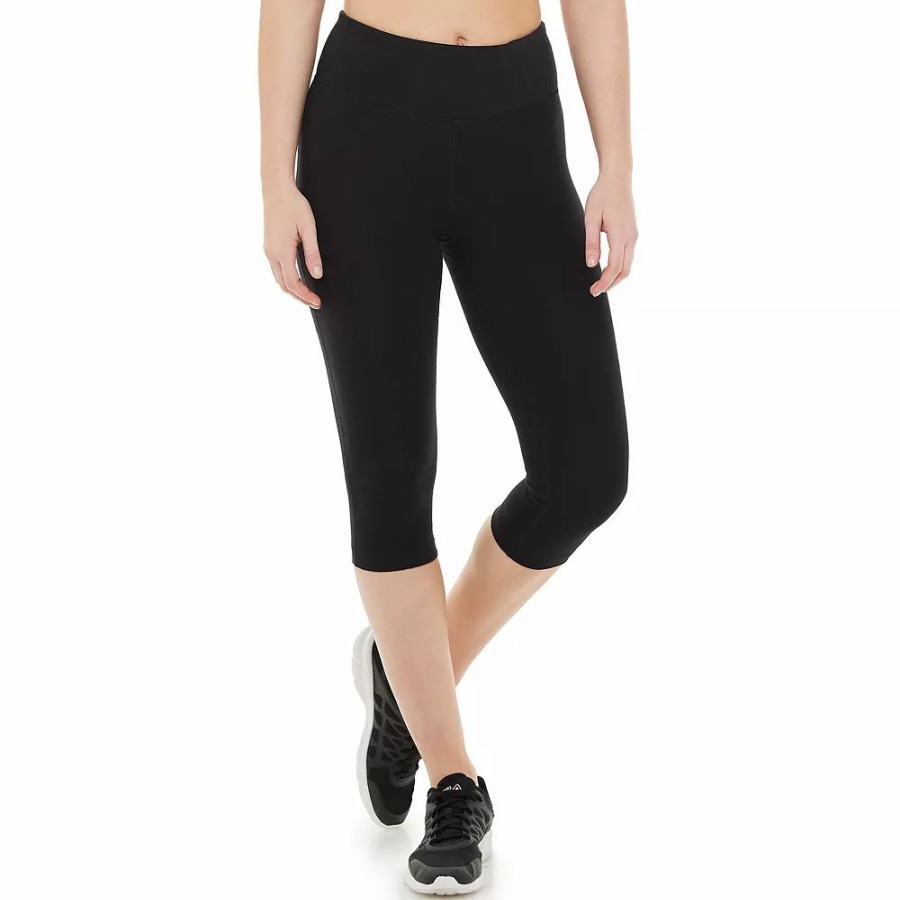 Bottoms * | Women'S Tek Gear Essential High-Waisted Skimmer Capri Leggings