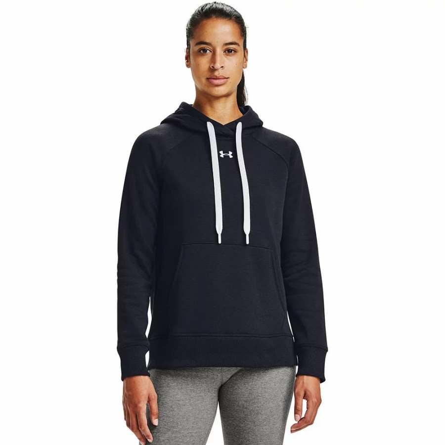 Tops * | Women'S Under Armour Rival Fleece Hoodie 001 Black