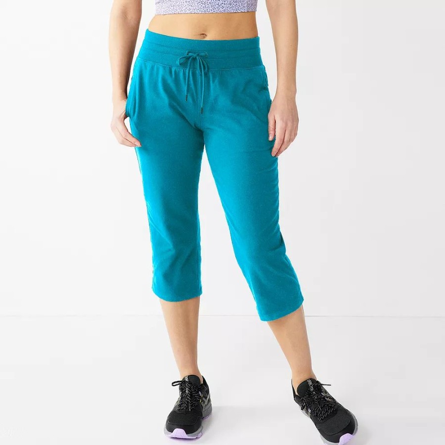 Bottoms * | Women'S Tek Gear Essential Straight-Leg Workout Capris