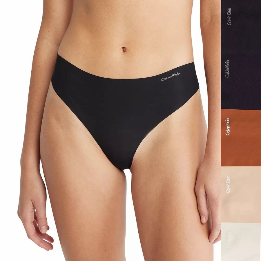 Underwear * | Women'S Calvin Klein Invisibles 5-Pk. Thong Panty Set Qd3556