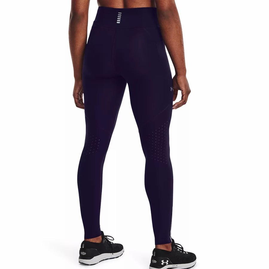 Bottoms * | Women'S Under Armour Fly Fast 3.0 7/8 Ankle Leggings Purple Switch