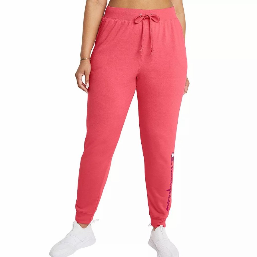 Bottoms * | Plus Size Champion Powerblend Fleece Graphic Joggers