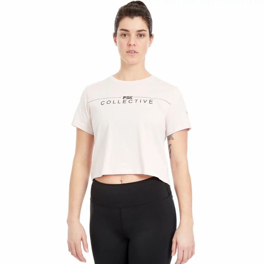 Tops * | Women'S Psk Collective Logo Crop Tee