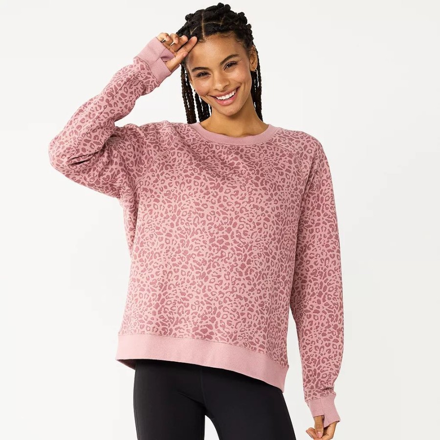 Tops * | Women'S Tek Gear Easy Ultrasoft Fleece Sweatshirt