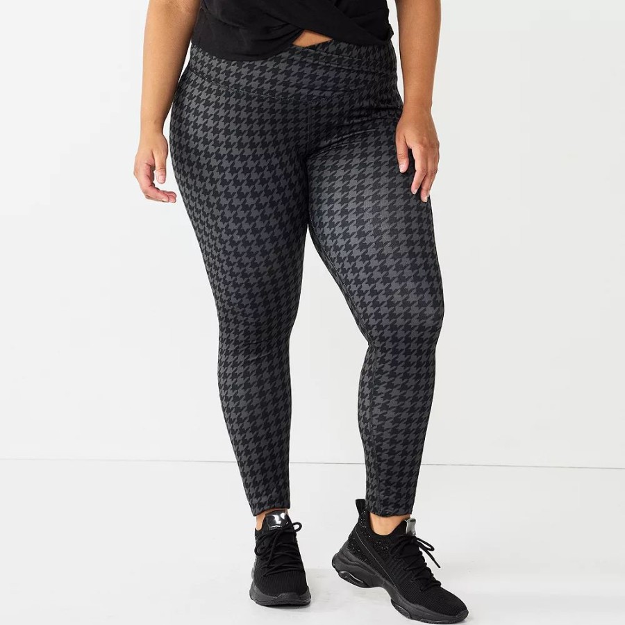 Bottoms * | Juniors' Plus Size So Crossover High-Rise Sporty Leggings