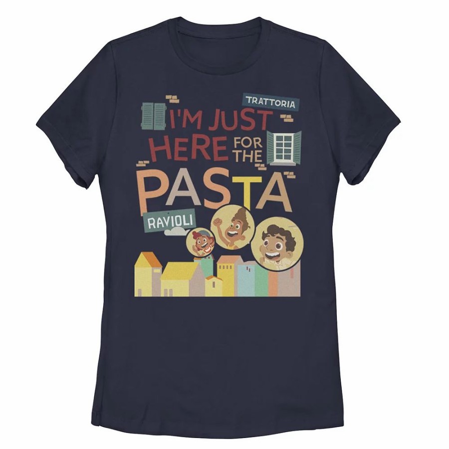 Tops * | Disney /Pixar Luca Juniors' Here For The Pasta Graphic Tee