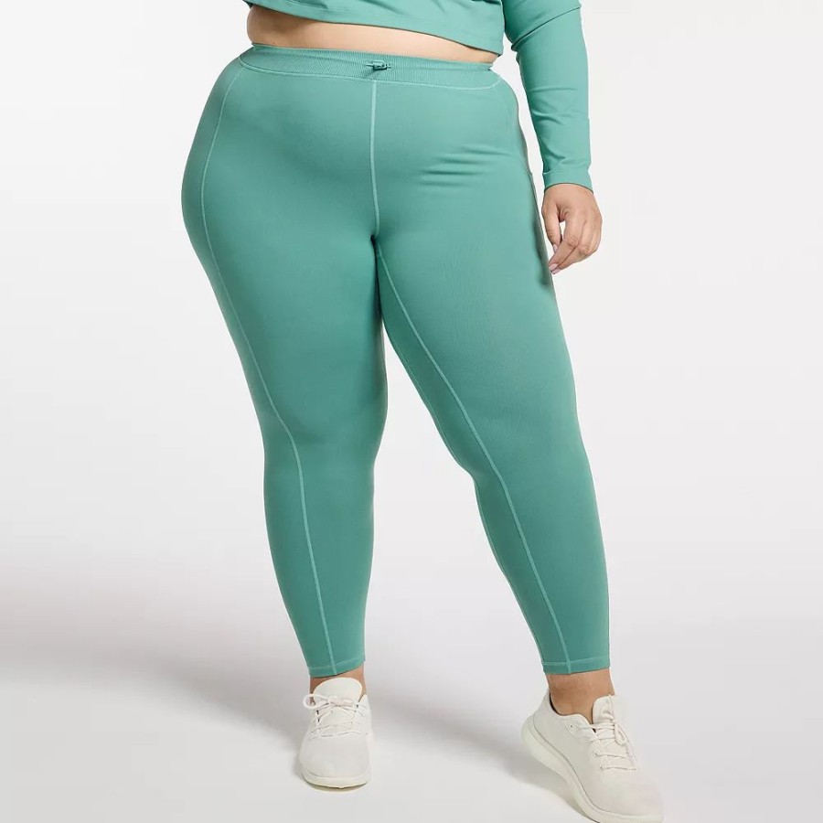 Bottoms * | Plus Size Flx High-Waisted Bungee-Waistband Leggings