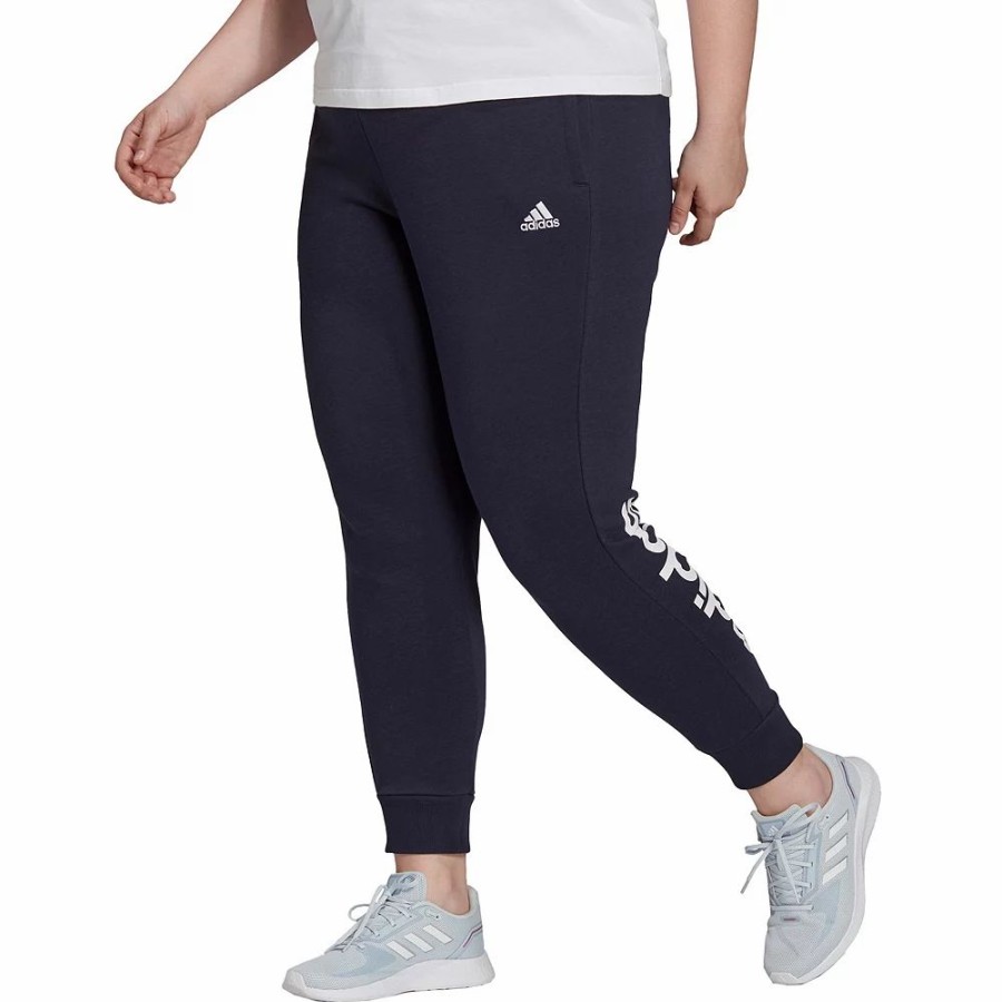 Bottoms * | Plus Size Adidas French Terry Joggers