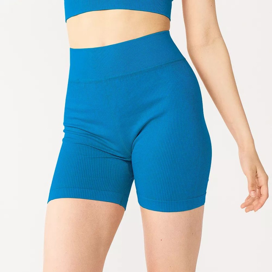 Bottoms * | Juniors' So Seamless Ribbed Bike Shorts