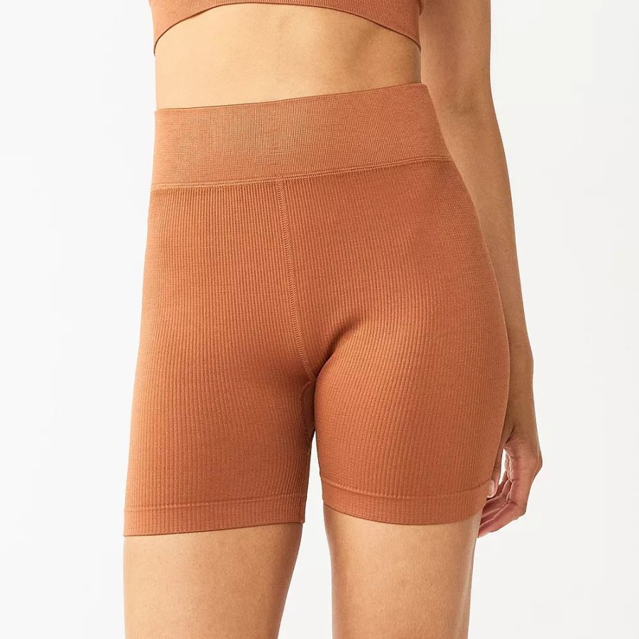 Bottoms * | Juniors' So Seamless Ribbed Bike Shorts