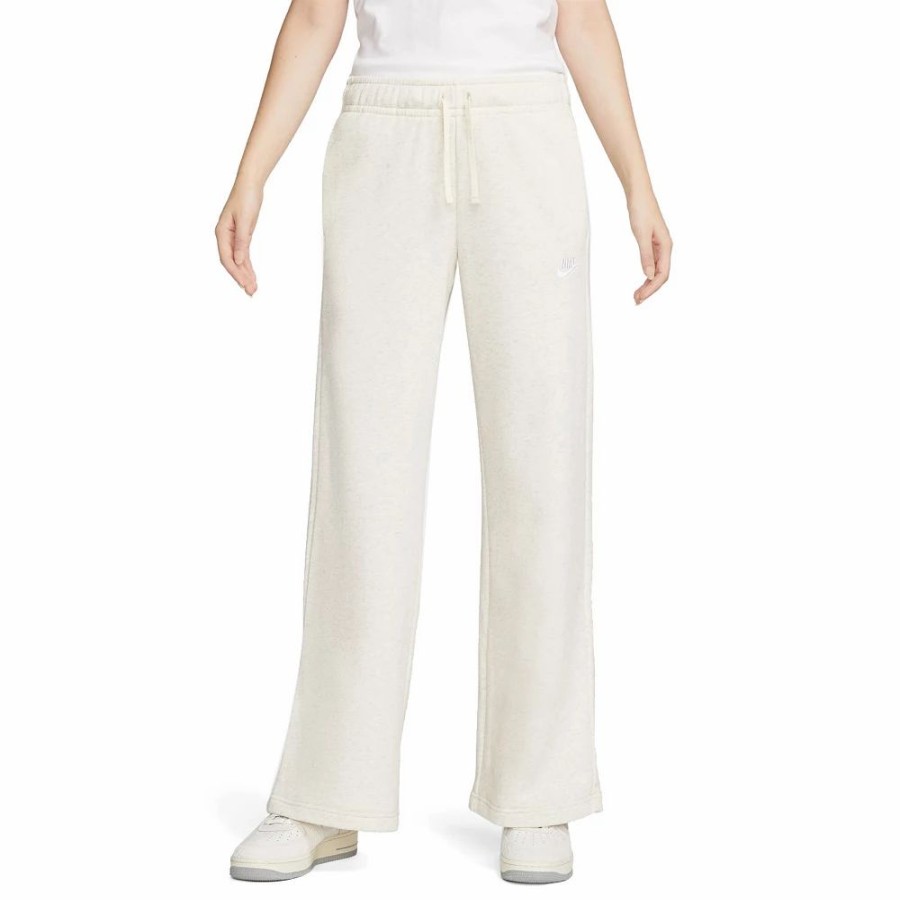 Bottoms * | Women'S Nike Sportswear Club Fleece Midrise Wide-Leg Pants