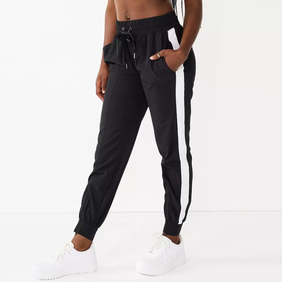 Bottoms * | Women'S Tek Gear Zipper-Hem Woven Track Pants