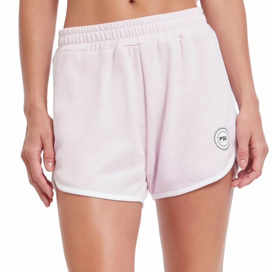 Bottoms * | Plus Size Psk Collective Curved-Hem French Terry Shorts