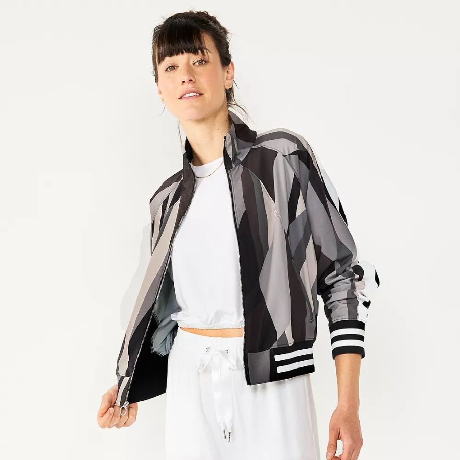 Outerwear * | Women'S Tek Gear Woven Track Jacket